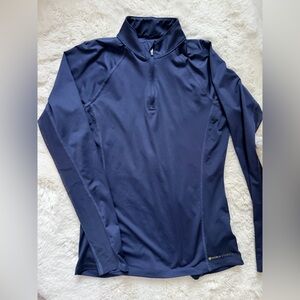 Women's Navy Quarter-Zip Performance Top